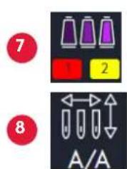 PFAFF Creative stylist MN 110 - COMMENT PASSER AU MODE DE CHANGEMENT DE COULEUR - 3