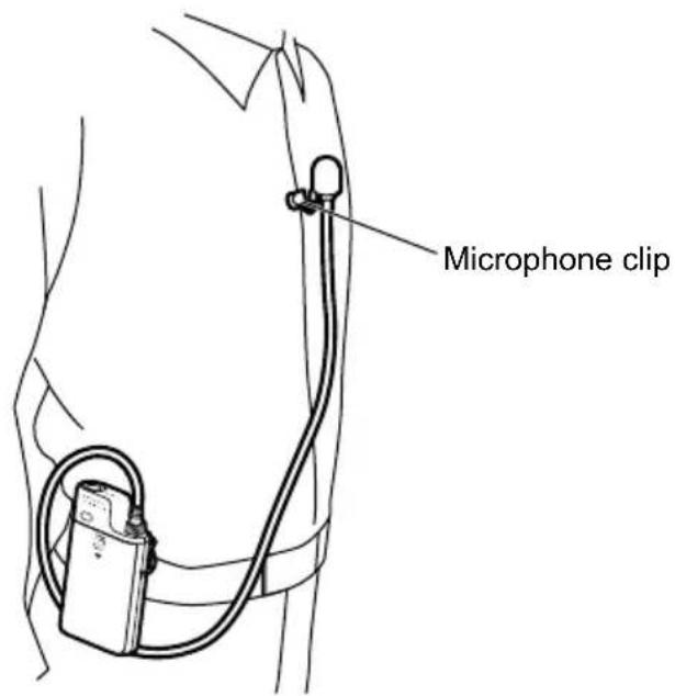PANASONIC WXST400P - Attach the microphone with the microphone clip - 1