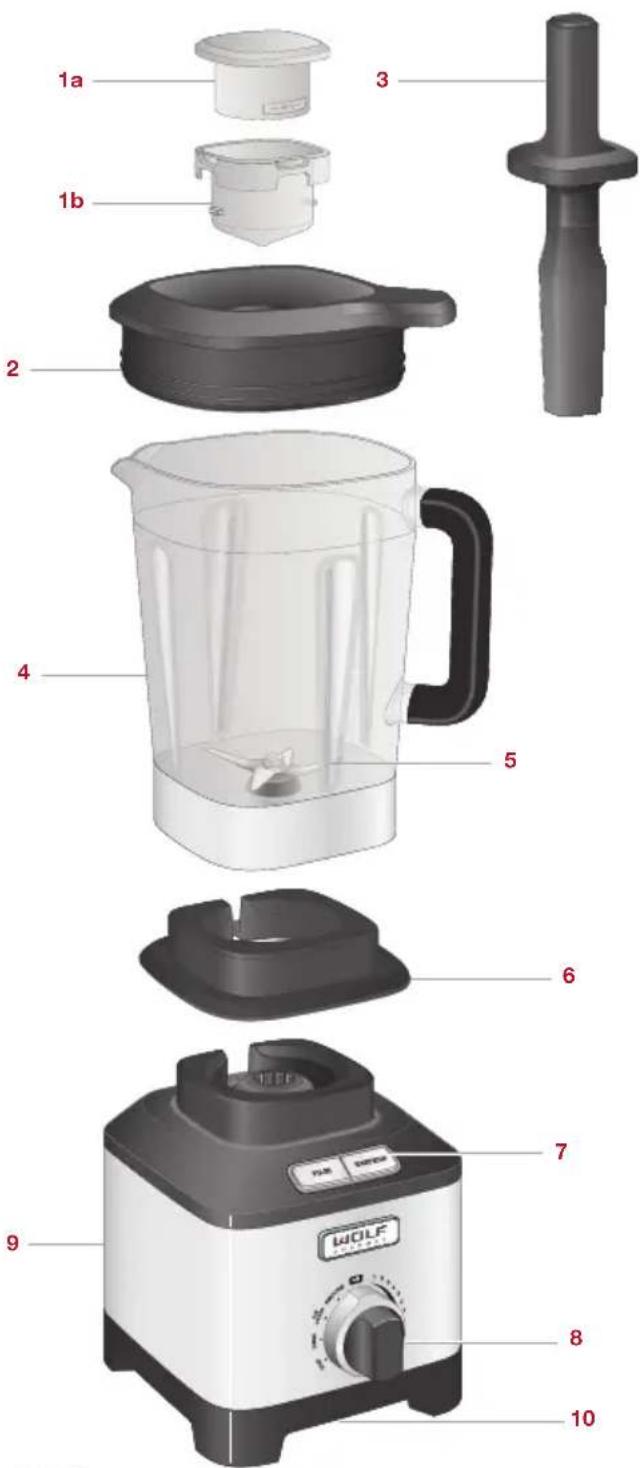 WOLF ProPerformance WGBL200S - PARTS AND FEATURES - 1