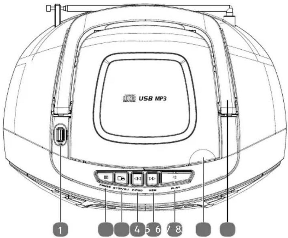 MEDION LIFE E66476 (MD 44176) - Face supérieure - 1