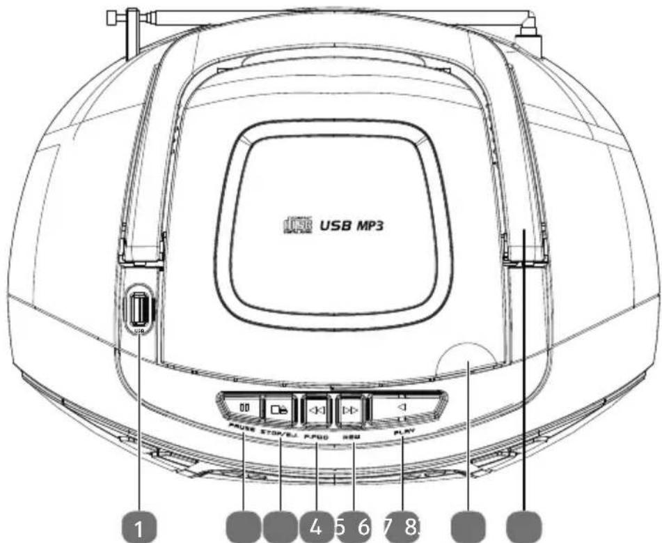 MEDION LIFE E66476 (MD 44176) - Parte superior - 1