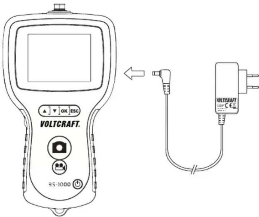 VOLTCRAFT BS1000T - b) De batterij opladen - 2