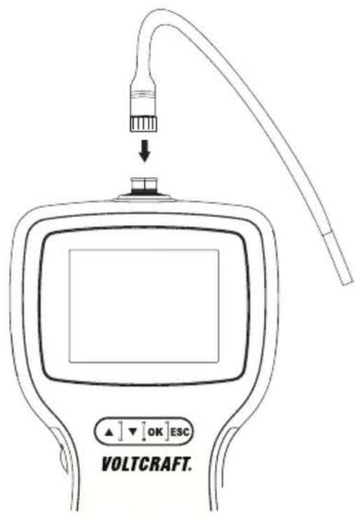 VOLTCRAFT BS1000T - d) Anschluss einer passenden Endoskop-Kamera - 1
