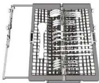 WHIRLPOOL WFO 3P31 PL X - CUTLERY RACK - 3