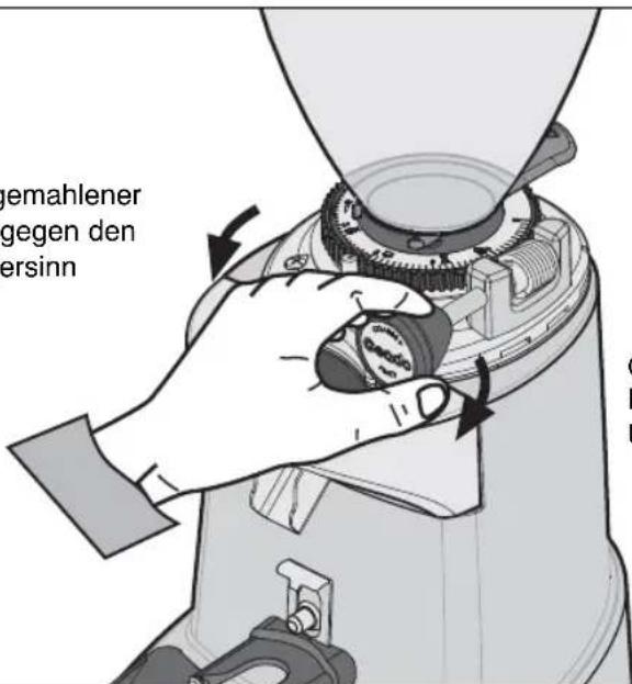 Ceado E37S - EINSTELLUNG ZUM MAHLEN DES KAFFEES - 3