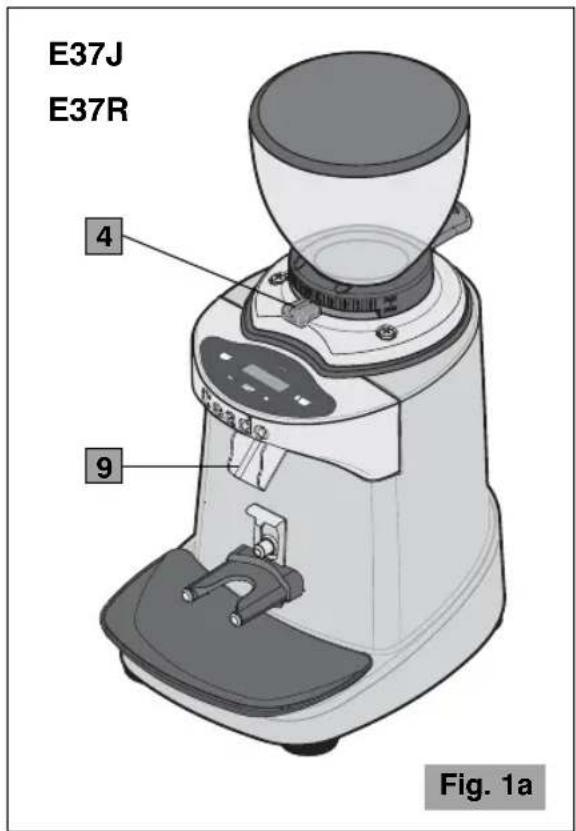 Ceado E37S - Special features of model E37K (Fig. 1b) - 1