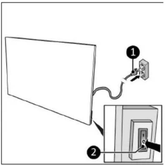 Eurom Sani 600 Mirror - CAUTION - 1