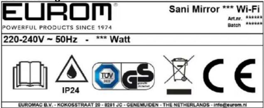 Eurom Sani 600 Mirror - Identifying - 1
