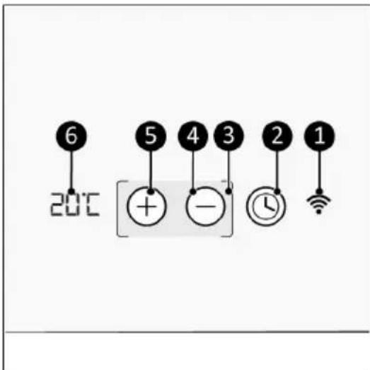 Eurom Sani 600 Mirror - Control panel and display - 1
