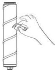 Roidmi Z1 - C) nettoyage de la roue rotative - 2