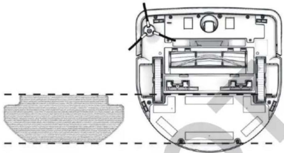 Hobot LEGEED7 - Fixer la serpilliere - 1