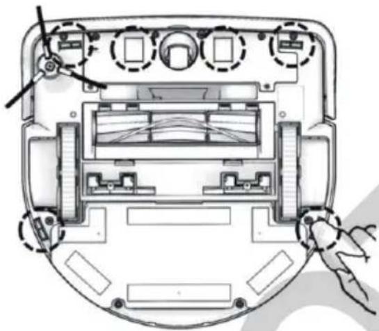 Hobot LEGEED7 - Reinigung des Sensors und des Ladekontaktes - 1