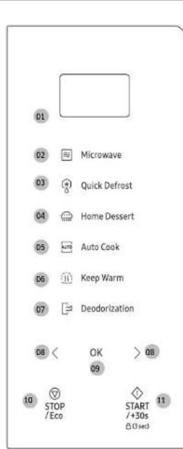 SAMSUNG MS23A7318AK - Funções doorno micro-ondas - 2