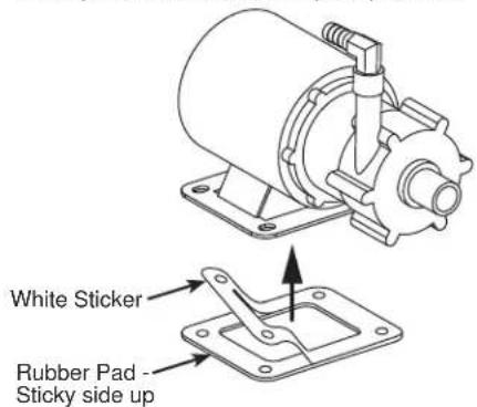 GE UNC15NPRII - INSTALL RUBBER PAD TO NEW PUMP - 1
