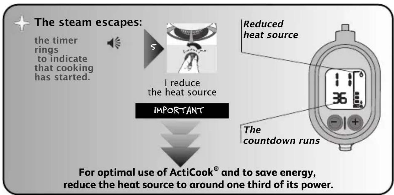 TEFAL Acticook P43014 - Using the timer - 3