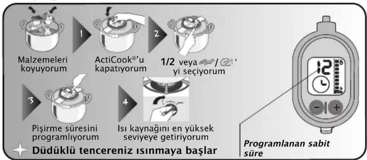 TEFAL Acticook P43014 - Akilli Kontrol Saatini kullanma - 2