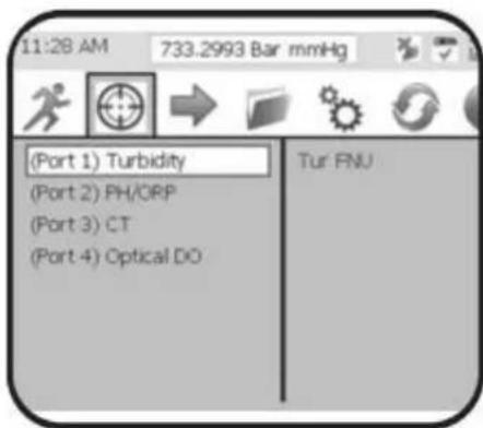 YSI EXO2 - Menu Calibration du capteur - 1