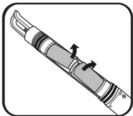 YSI EXO2 - Retirer le couvercle des piles. - 2