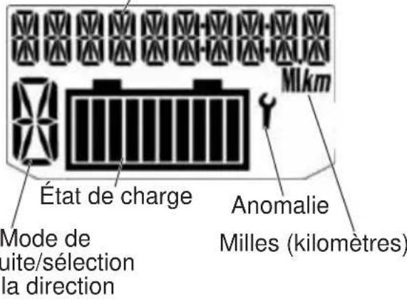 GEM e4 (2016) - Témoin des milles/kilomètres - 1