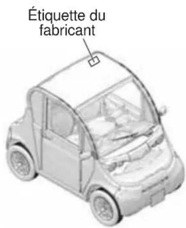 GEM e4 (2016) - Étiquette du fabricant (étiquette de renseignements sur le vehicule) - 1