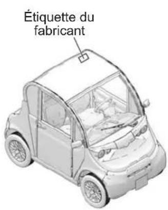 GEM eLXD (2017) - Étiquette du fabricant (étiquette de renseignements sur le vehicule) - 1