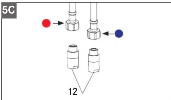 FRANKE FFPD5380 - Comment insérer/retirer la tuyauterie dans des raccords à connexion instantanée - 2