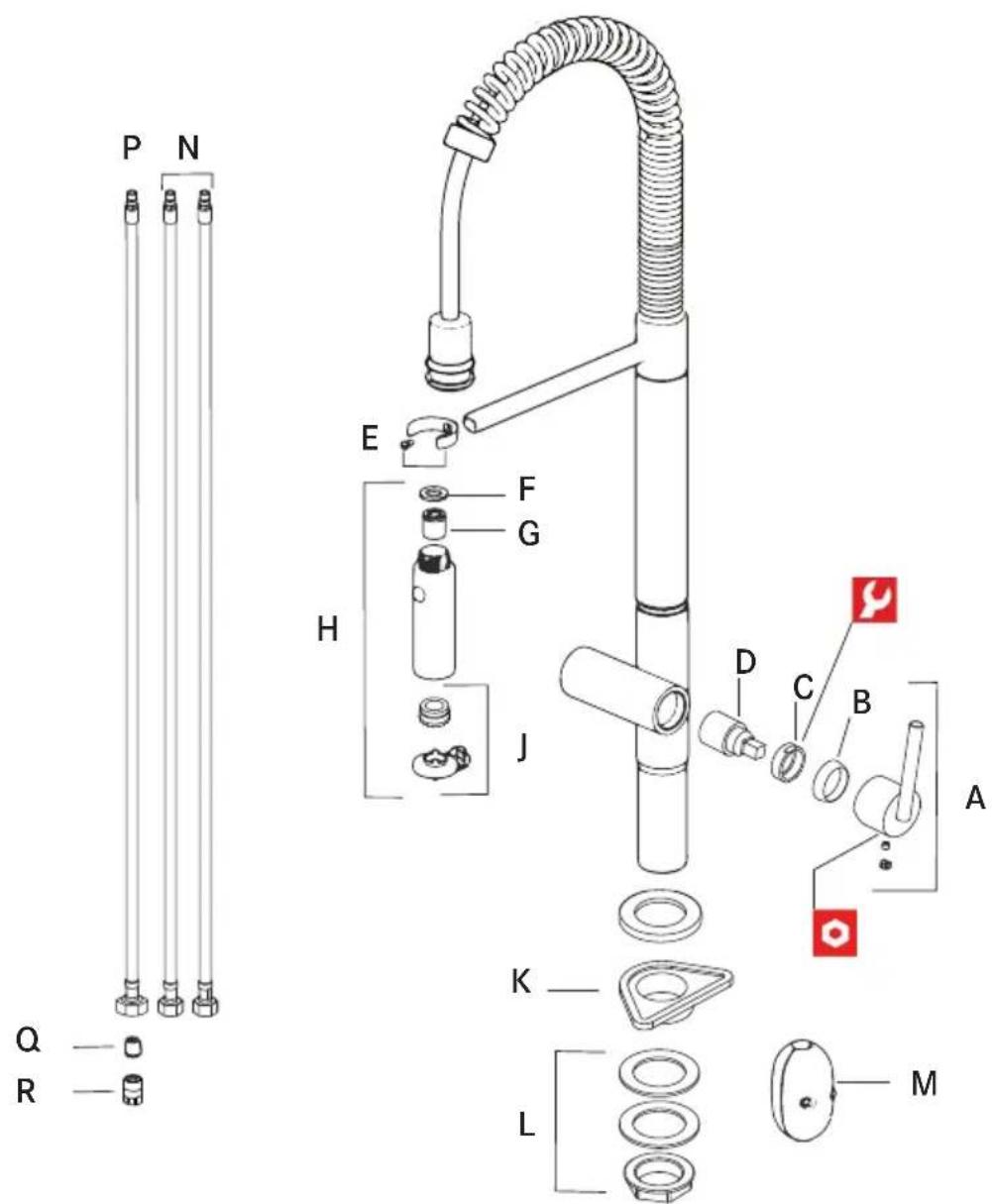 FRANKE FFPD5380 - Spare/replacement list FF5300 Series - 1