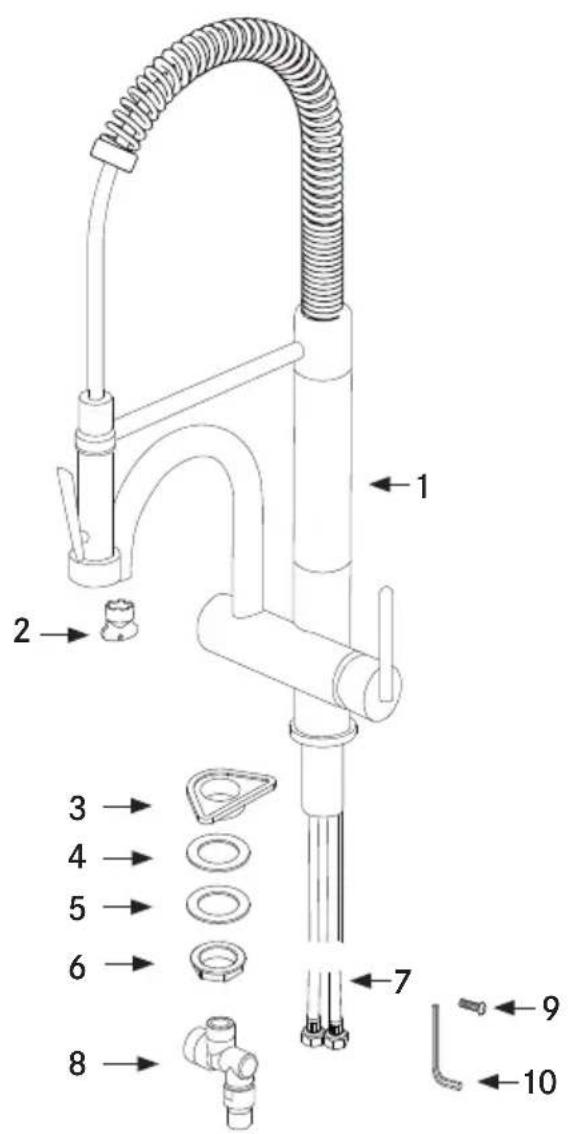 FRANKE FFPD5380 - Contenido de la caja - 2