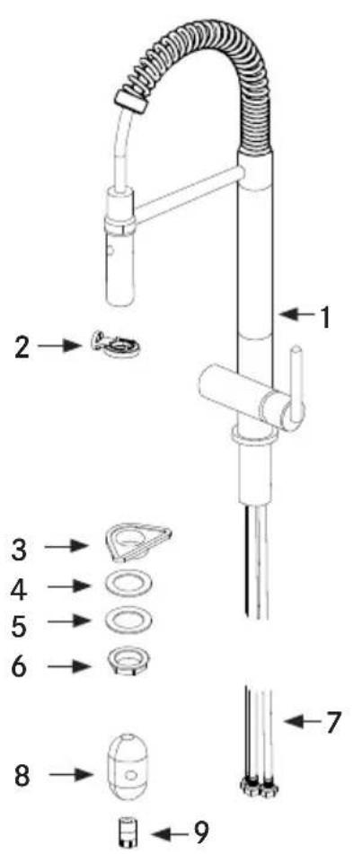 FRANKE FFPD5380 - Contenido de la caja - 1