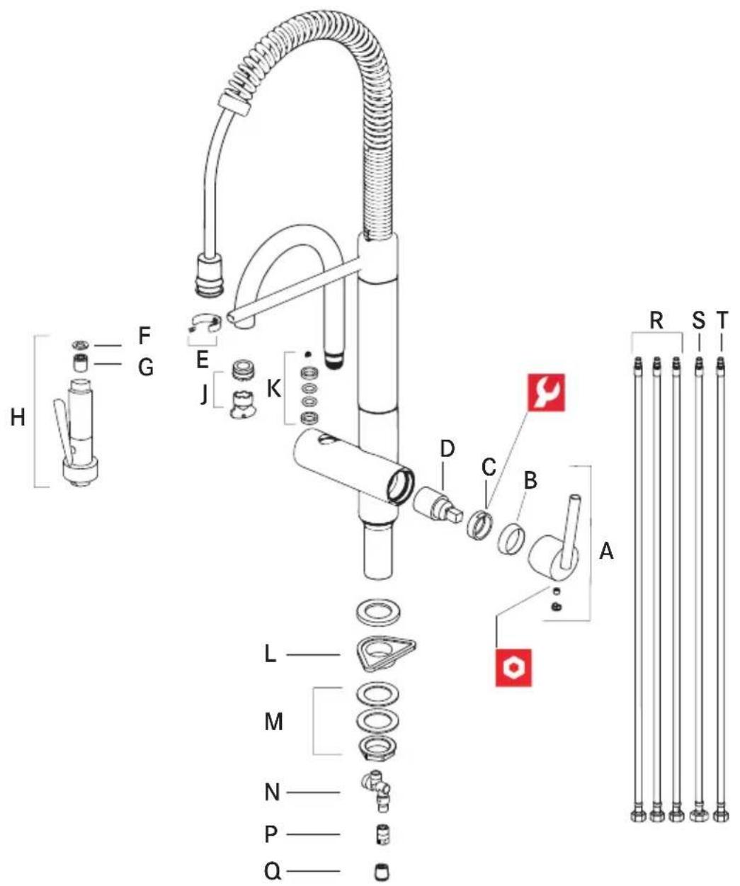 FRANKE FFPD5380 - Spare/replacement list FFPD5300 Series - 1