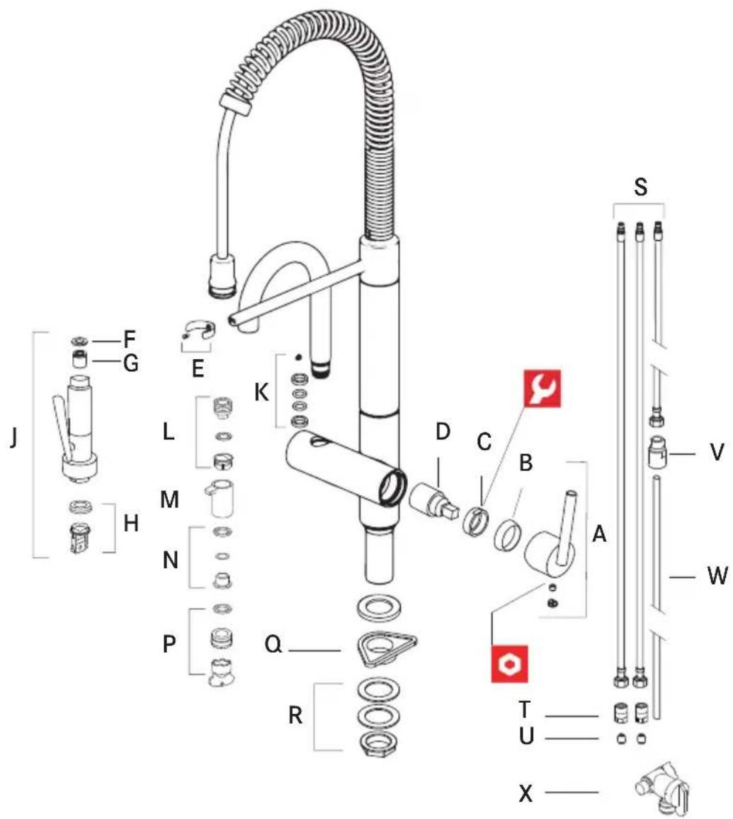 FRANKE FFPD5380 - Spare/replacement list FFPD5400 Series - 1