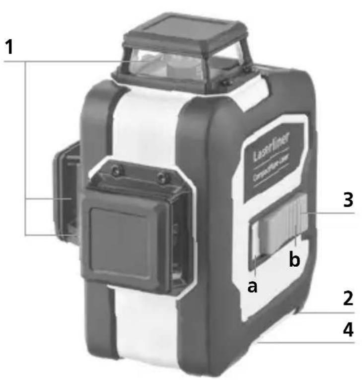 Laserliner CompactPlaneLaser 3G - Toonétnon navaopntóevnc μnatapiac iovtwv-aiθiou - 2