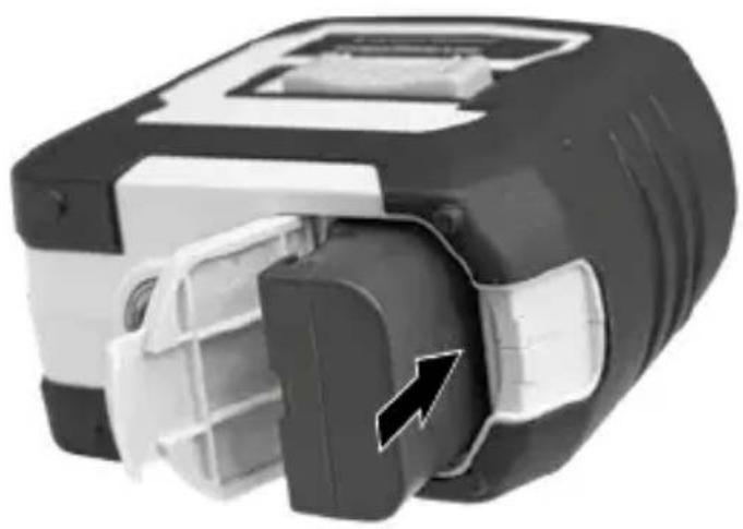 Laserliner CompactPlaneLaser 3G - Colocar o acumulador de iões de litio - 1