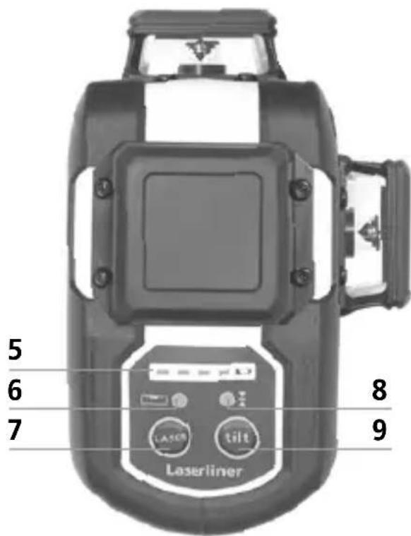 Laserliner CompactPlaneLaser 3G - Lithium-ion alkumulátor behelyezése - 3