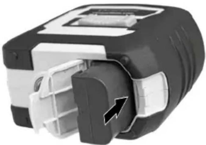 Laserliner CompactPlaneLaser 3G - Vložte litium-ionový akumulátor - 1