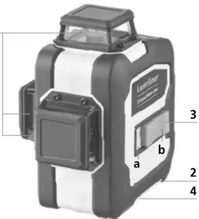 Laserliner CompactPlaneLaser 3G - To insert the lithium-ion rechargeable battery - 2