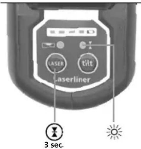 Laserliner CompactPlaneLaser 3G - Modo recetor manual - 1
