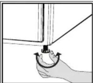 BEKO DU 8112 GA0 - Adjusting the feet - 1