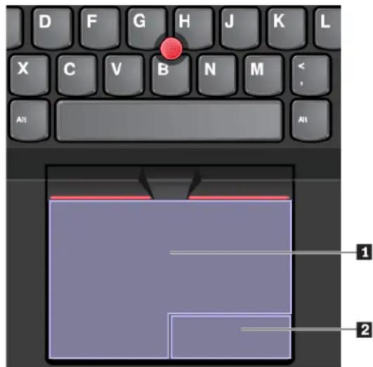 LENOVO ThinkPad T480s - Utilisation du pavé tactile - 1