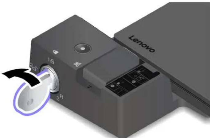 LENOVO ThinkPad T480s - Débranchement de la station d'accueil de l'ordinateur - 1