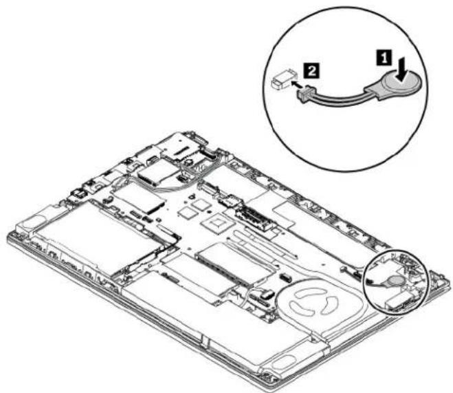 LENOVO ThinkPad T480s - Remplacement de la batterie à pile cellulaire - 2