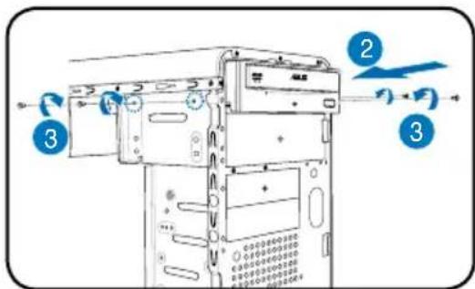 ASUS V2P5P43 - Installer un lecteur optique - 1