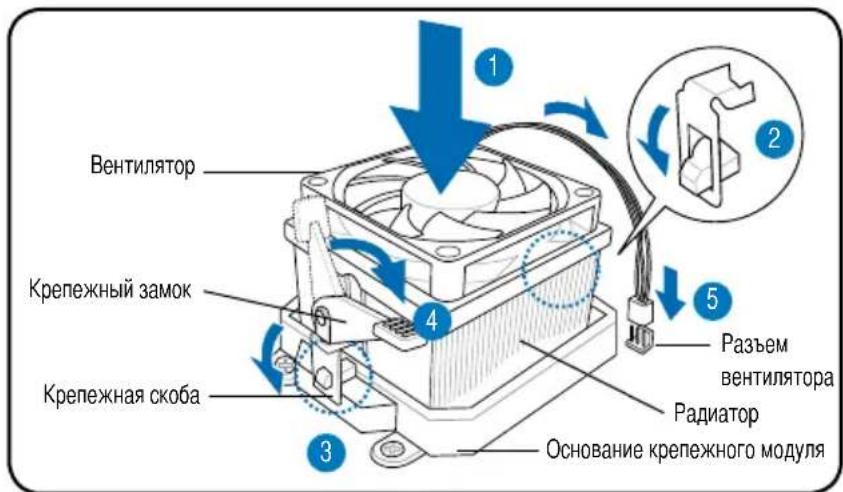 ASUS V2P5P43 - YcTaHOBka padnatorpa n BeHTnIaTopa dIy npOceccopa AMD - 1
