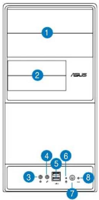 ASUS V2P5P43 - Caracteristiques de la façade - 1