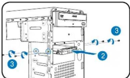 ASUS V2P5P43 - Installer un lecteur de disquettes - 1