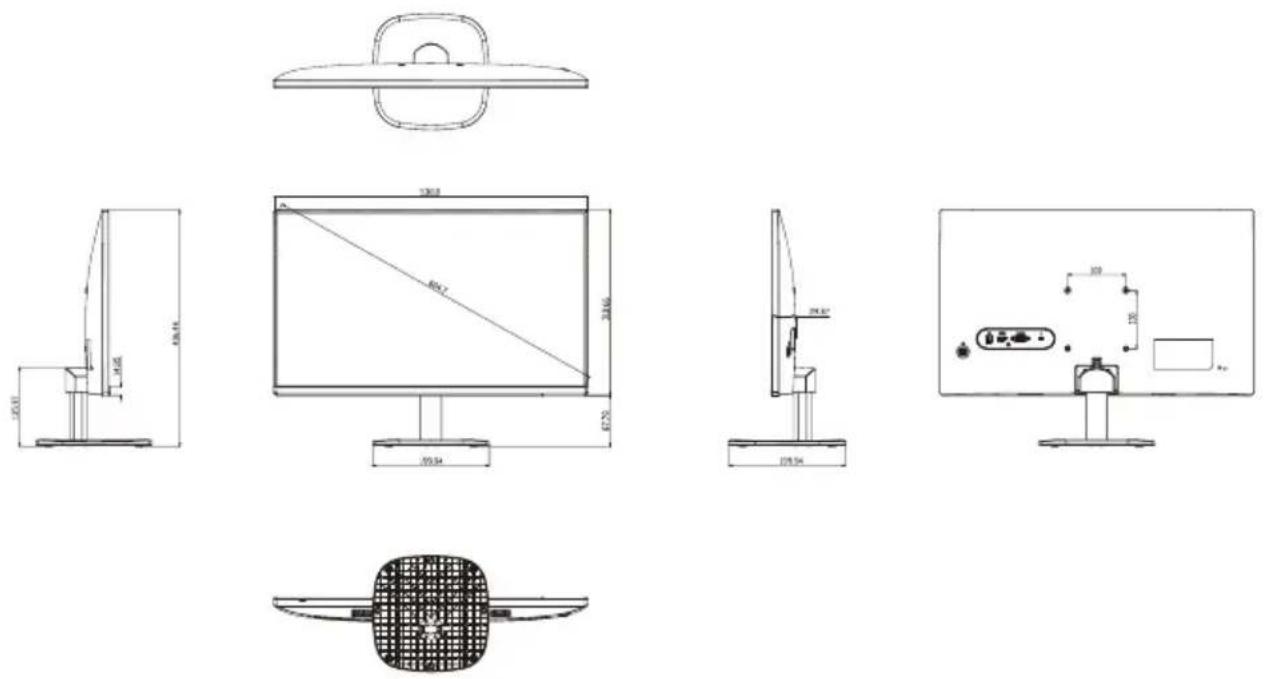 COOLER MASTER GA241 - Dimensions externes du produit - 1