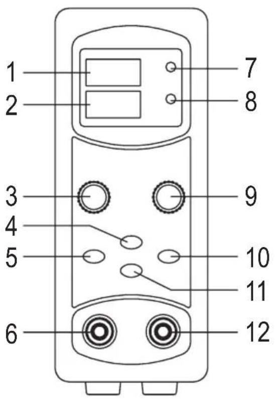 VOLTCRAFT LSP1165 - CONNECTIONS AND CONTROL ELEMENTS - 1