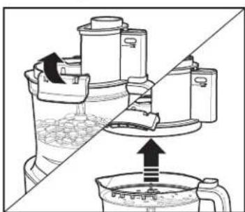 HAMILTON BEACH Stack & Snap 70822FG - How to Use Reversible Slicing/Shredding Disc (cont.) - 3