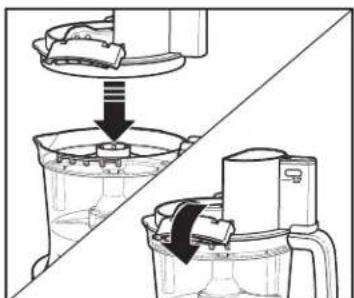 HAMILTON BEACH Stack & Snap 70822FG - Utilisation de la lame de coupe/ purée en acier inoxydable - 3