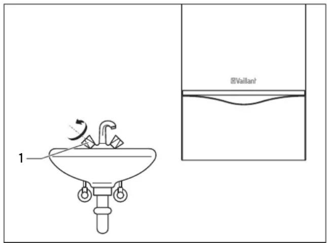 VAILLANT AtmoTec Plus VUW 244 - Puisage d'eau chaude sanitaire - 1